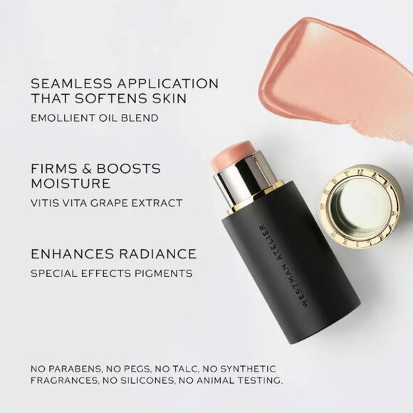 NIB ✅Westman Atelier #NECTAR   Lit Up Glow Highlighter Stick (FULL Size)✨ BNIB - Picture 8 of 13